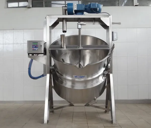 Tacho aberto a gás com camisa de água Mecamau